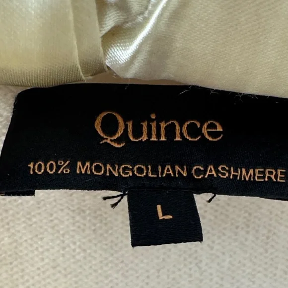 Quince Cashmere Knit in Cream - Picture 2 of 4